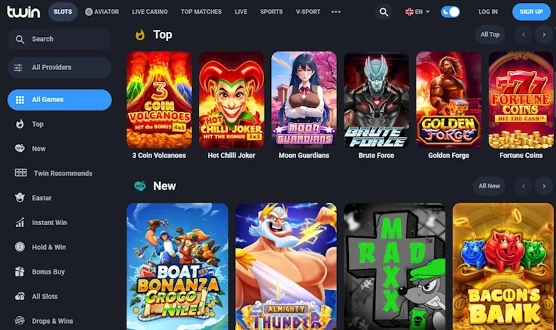 Twin Casino games